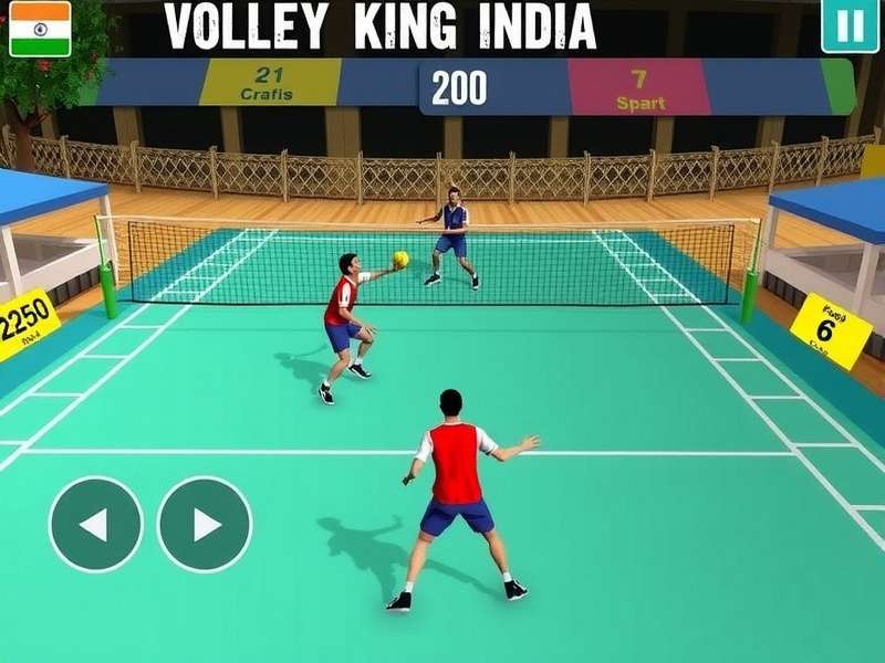 Volley King India download statistics chart